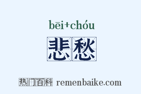 悲愁是什么意思的图片
